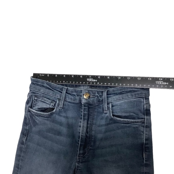 Joes Jeans Sz 26 High Rise Skinny Ankle Blue Raw Distressed Hem - Picture 5 of 8